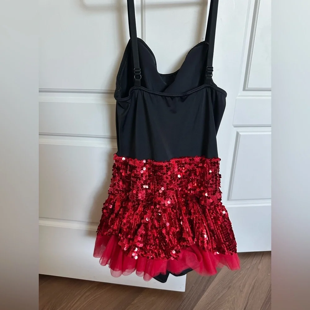 Weissman Black and Red Dance wear size LC